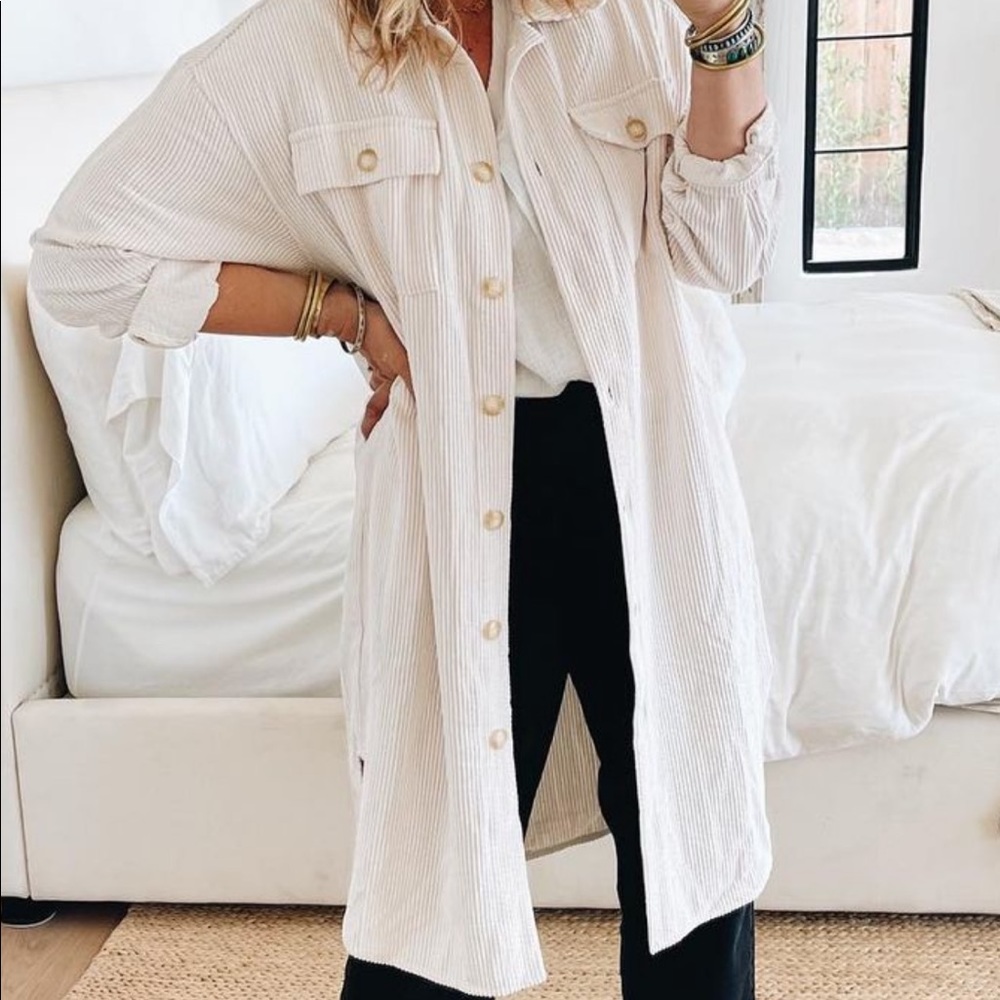 Corduroy Tunic Jacket